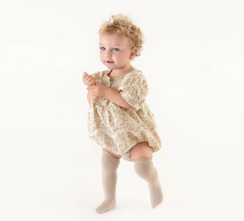 Olive + Cradle - Elodie Short Sleeve Romper Set