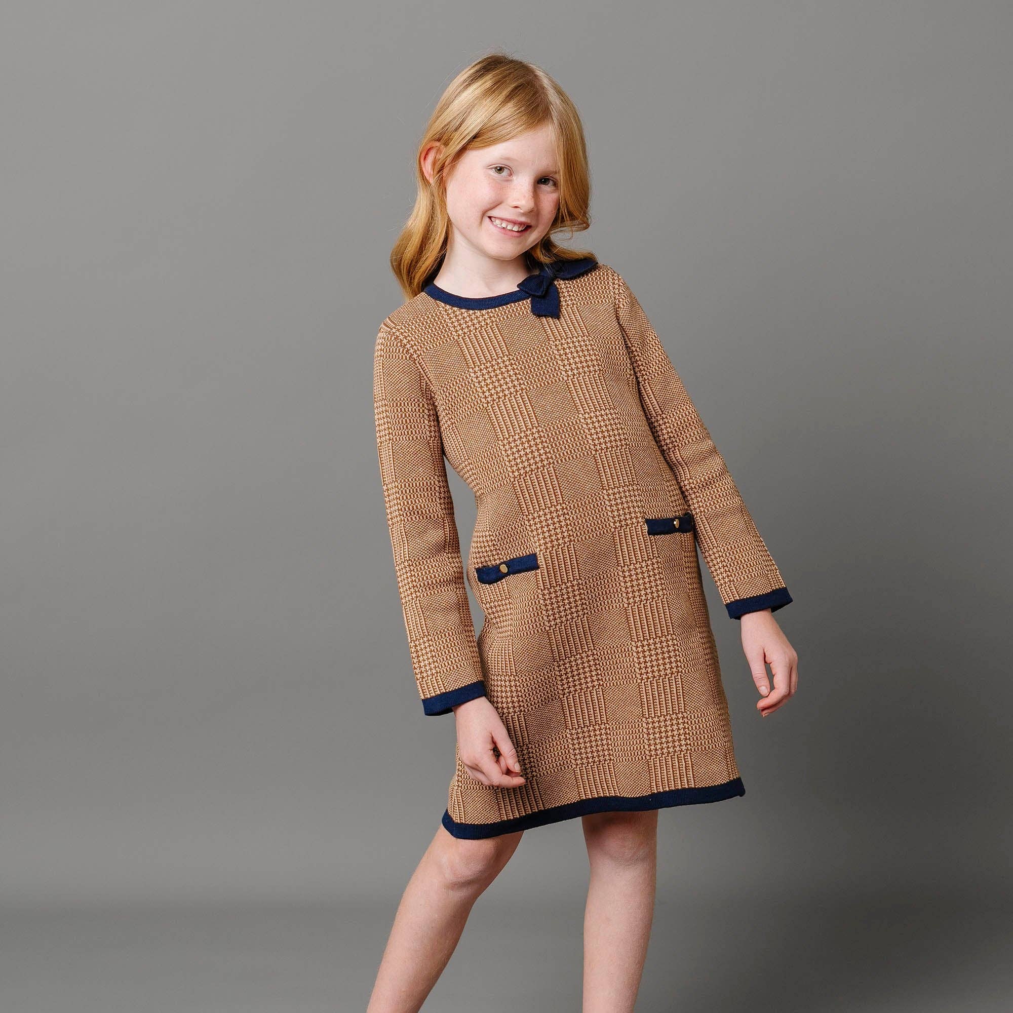 Hope & Henry- Organic Bow Sweater Dress