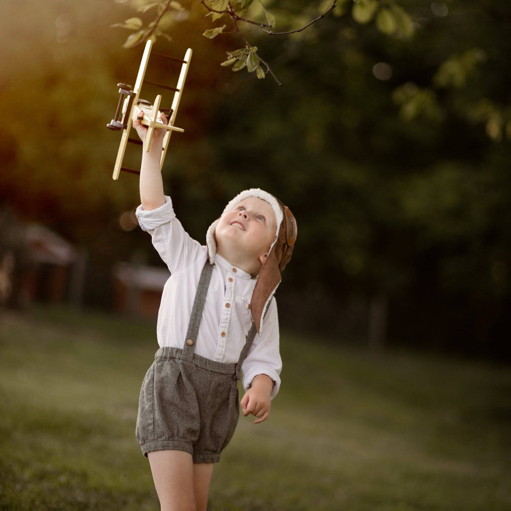 Lillies Dream - The Sunwashed Blue Suspender Shorts