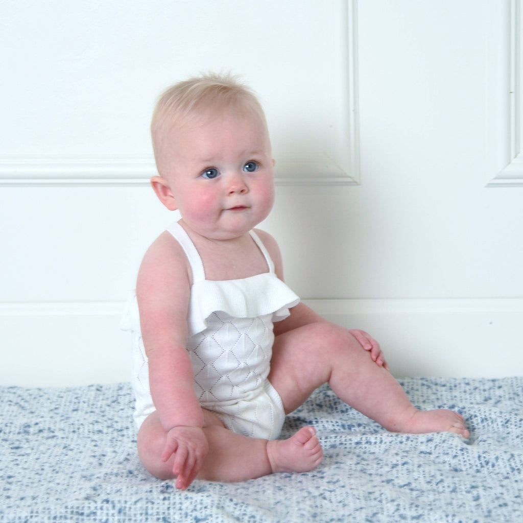 Hope and Henry - Ruffle Sweater Romper