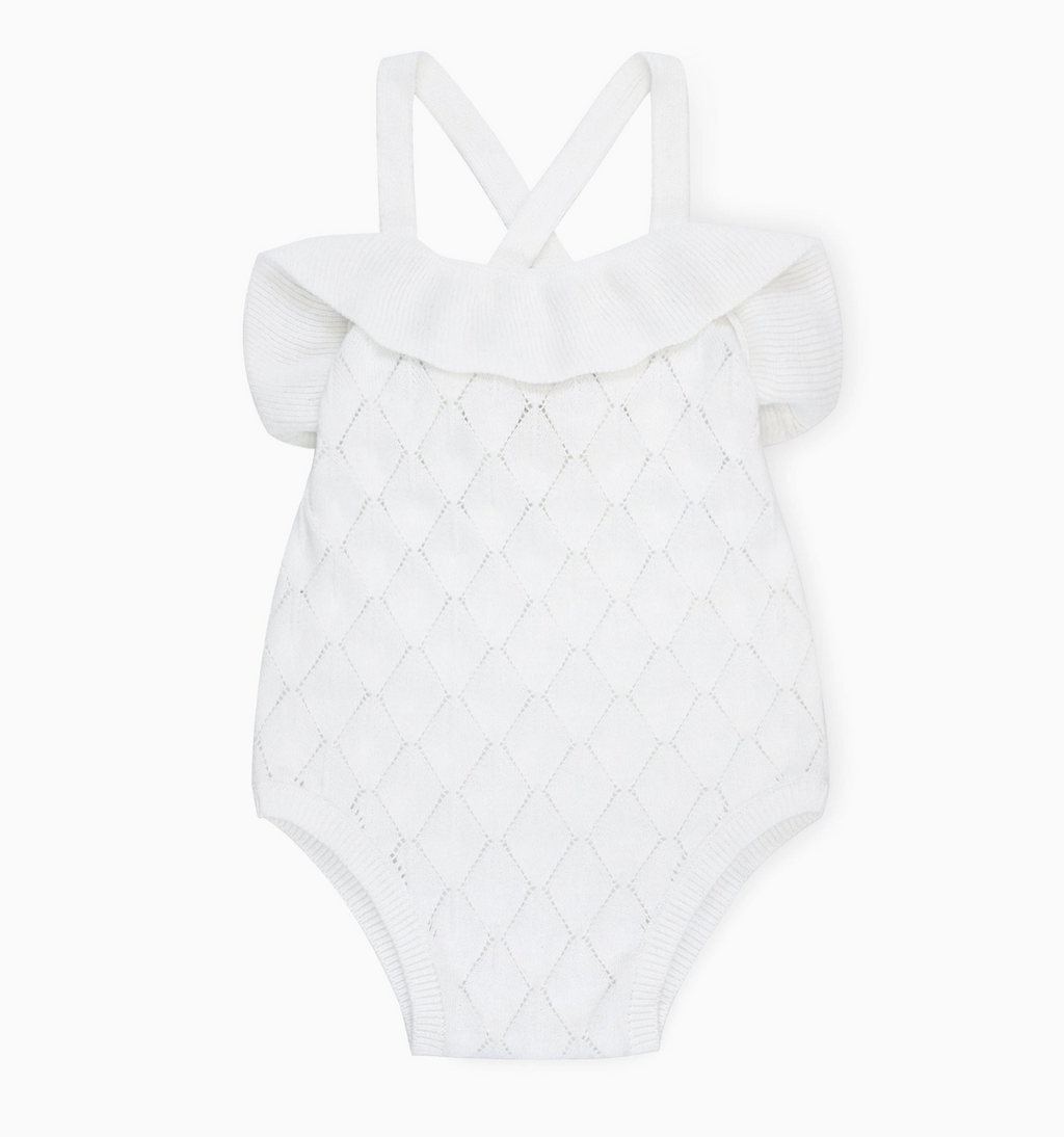 Hope and Henry - Ruffle Sweater Romper