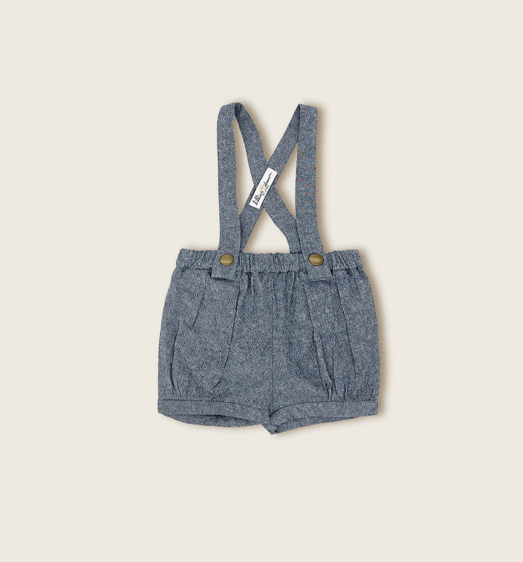Lillies Dream - The Sunwashed Blue Suspender Shorts