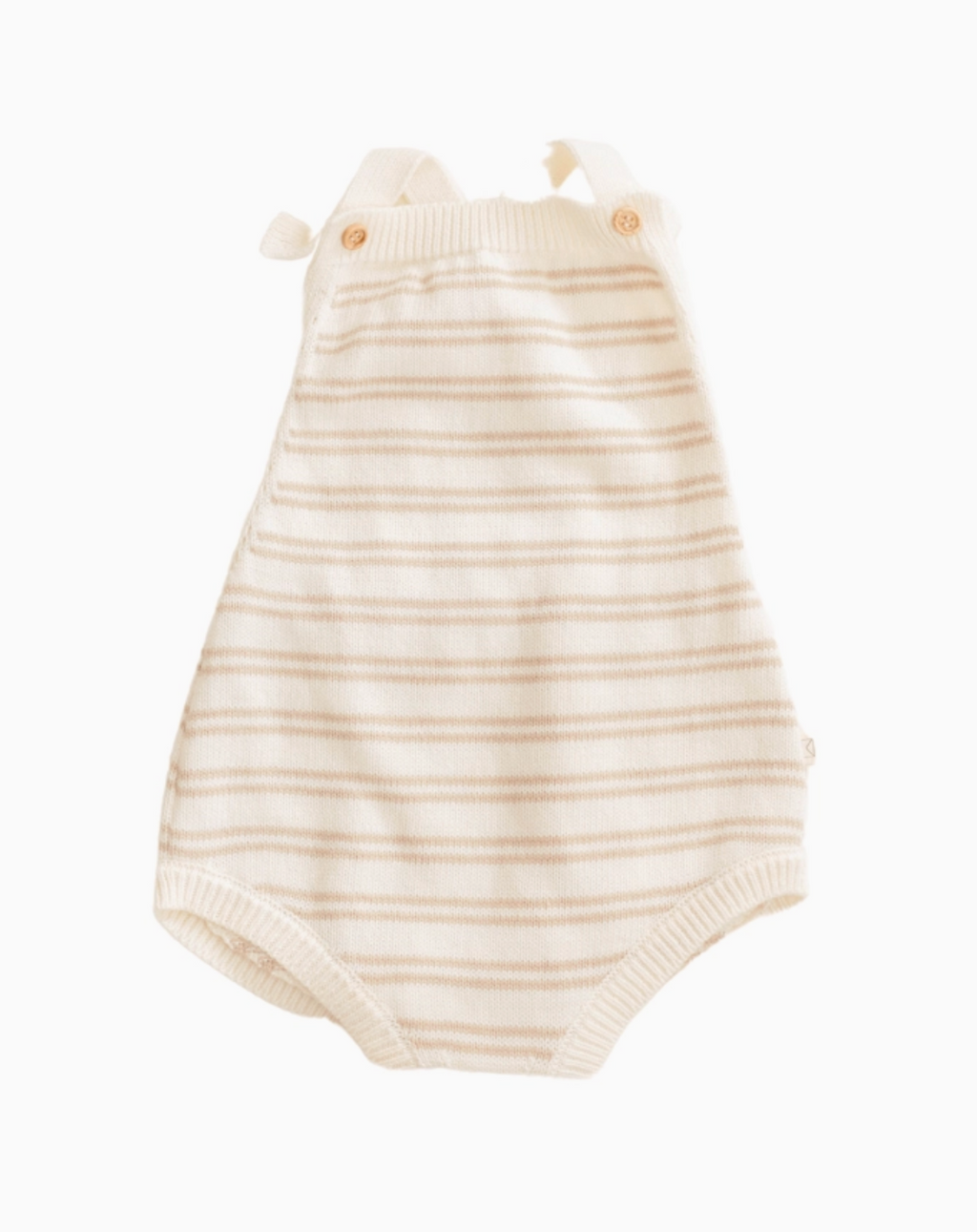 Dear Hayden - Organic Cotton Stripe Knit Bubble Romper