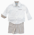 Petite Maison Kids - Ashton Linen Striped Shorts and Top Set