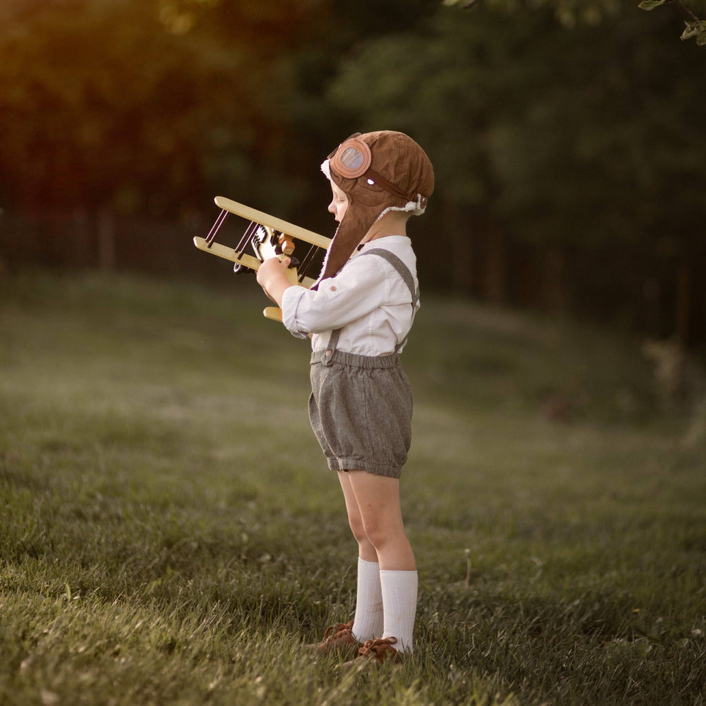 Lillies Dream - The Sunwashed Blue Suspender Shorts