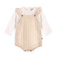 Viverano Organics - Organic Cotton Sleeveless Ruffle Knit Baby Romper & Bodysuit Set