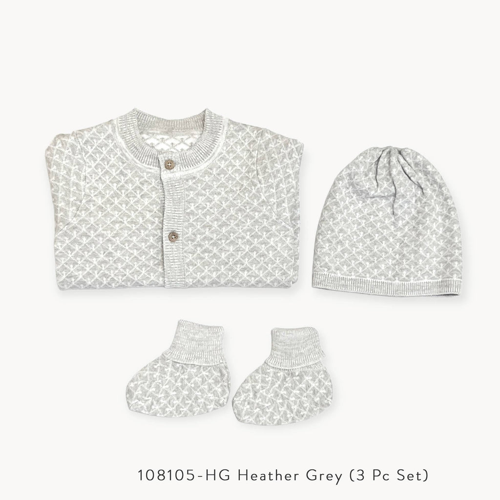 Viverano Organics - Organic Dove White Lux Jacquard Set