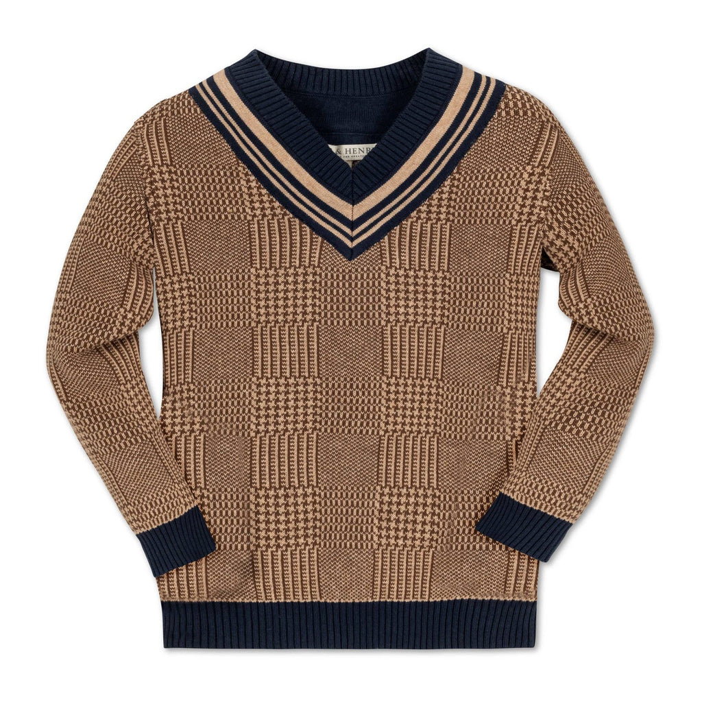 Hope and Henry - Organic Intarsia Cricket Boys Sweater