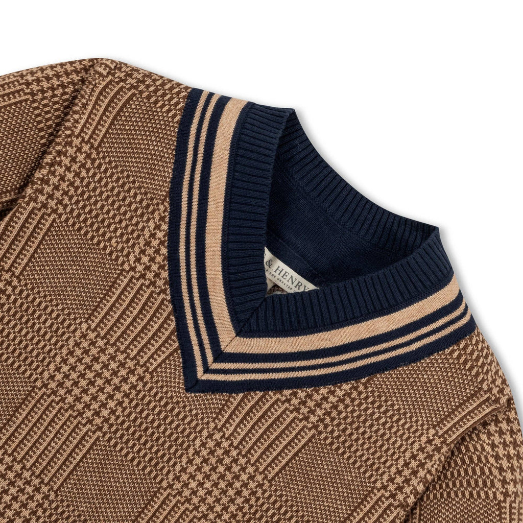 Hope and Henry - Organic Intarsia Cricket Boys Sweater